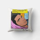 Romantische Echos einsam hören Romantisches Comic Kissen (Rückseite)