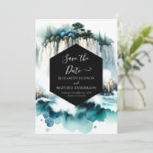 Romantische Editable Nautical Wedding Save The Date (Stehend Vorderseite)