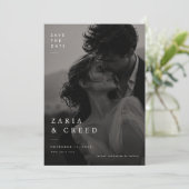 Romantische Editorials Save-The-Date-Karte Save The Date (Stehend Vorderseite)