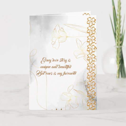 Romantische Ehefrau Liebe Zitat Valentine Feiertagskarte (Vorderseite)