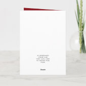 Romantische Ehefrau Western Valentinstag Feiertagskarte (Rückseite)