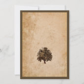 Romantische Eichenbaumhochzeit Einladung (Vorderseite)