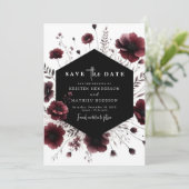 Romantische Einfache Hochzeit Save The Date (Stehend Vorderseite)