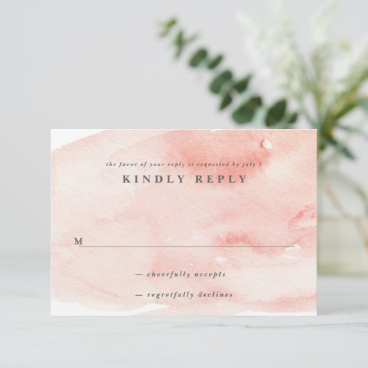 Romantische Einladung (Stehend Vorderseite)