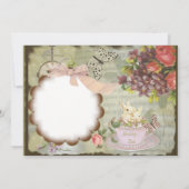 Romantische Einladung Stil decoupage vintage 2017 (Rückseite)