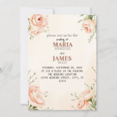 Romantische Einladung von Sunset Floral Wedding - (Vorderseite)