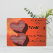 Romantische Einladung zu Hochzeiten (Stehend Vorderseite)