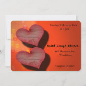 Romantische Einladung zu Hochzeiten (Rückseite)