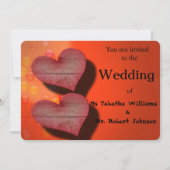 Romantische Einladung zu Hochzeiten (Vorderseite)