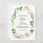 Romantische Einladungen für Hochzeiten in Holz (Vorderseite)