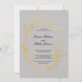 Romantische Einladungen zum Hochzeitsfeiern mit Go (Vorderseite)