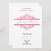 Romantische Einladungs-Karte Einladung (Vorne/Hinten)