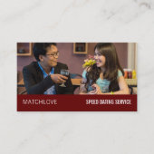 Romantische Einstellung, Speed Verabred Event Orga Visitenkarte (Vorderseite)