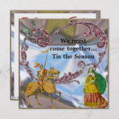 Romantische einzigartige schöne Weihnachtsfeier ei Einladung (Vorne/Hinten)