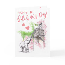 Romantische Elefanten Romeo und Julia Valentinstag