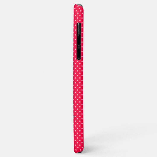 Romantische Elefanten rotes Herz auf Polka Dots Case-Mate iPhone Hülle (Hinten/Links)
