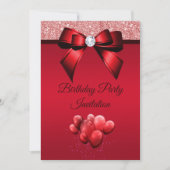 Romantische Elegance Geburtstagsparty Einladung (Vorderseite)