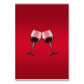 Romantische Elegance Geburtstagsparty Tischnummer (Rückseite)