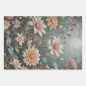 Romantische Elegance in Peach and Aqua - Decoupage Geschenkpapier Set (Vorderseite 2)