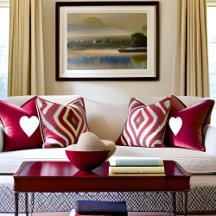 Romantische Elegance Weißes Herz Embraise Rosa