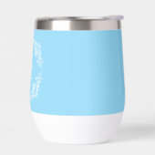 Romantische Elegane Foliage Monogram Blue (Links)