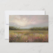 Romantische Elegant Impressionistische Landschaft RSVP Karte (Rückseite)