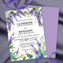 Romantische Elegant Lila und Blue Wisteria Wedding