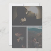 Romantische Elegante 4 Foto Vellum Overlay Wedding Einladung (Rückseite)