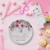 Romantische Elegante Antike Hochzeit der Flora Pappteller (Party)