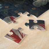 Romantische Elegante Barocke Blume Ölgemälde Puzzle (Seite)