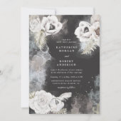 Romantische elegante Blumen-Hochzeitseinladung Einladung (Vorderseite)