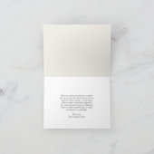 Romantische Elegante Frühlingsblüte Rosa Hochzeit Dankeskarte (Innenseite)