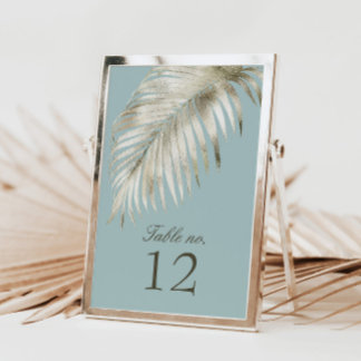 Romantische Elegante Golden Wedding Tischnummer