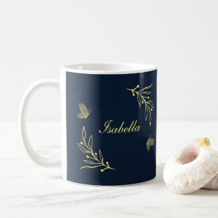 Romantische, elegante Goldmedaille-Blume Kaffeetasse