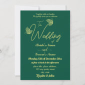 Romantische, elegante Goldschmetterlinge Einladung (Vorderseite)