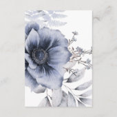 Romantische Elegante Hochzeit der Wasserfarben Begleitkarte (Rückseite)