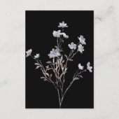 Romantische Elegante Hochzeit der Wasserfarben Begleitkarte (Rückseite)