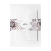 Romantische Elegante Hochzeit der Wasserfarben Einladungsbanderole (Vorderseite Beispiel)