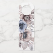 Romantische Elegante Hochzeit der Wasserfarben Flaschenanhänger (Rückseite)