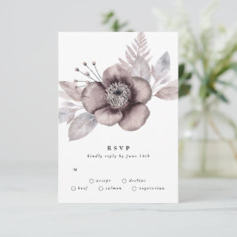Romantische Elegante Hochzeit der Wasserfarben RSVP Karte