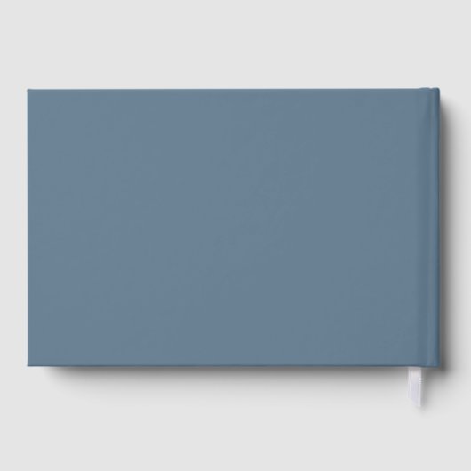 Romantische, elegante Hochzeit mit blühenden Blume Gästebuch (Rückseite)