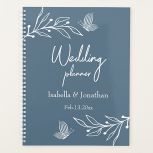 Romantische, elegante Hochzeit mit blühenden Blume Planer