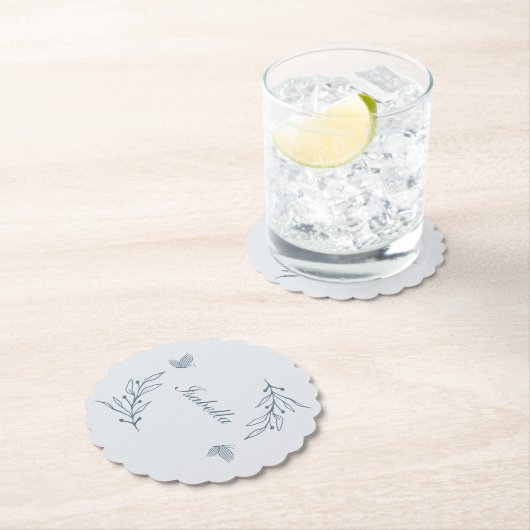 Romantische, elegante Hochzeit mit blühenden Blume Untersetzer (Vor Ort)