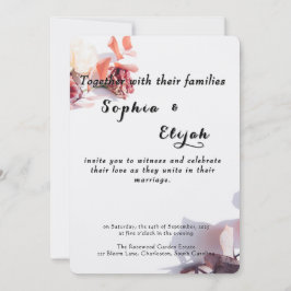 Romantische Elegante Hochzeitsfeier Einladung