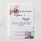 Romantische Elegante Hochzeitsfeier Einladung (Vorderseite)