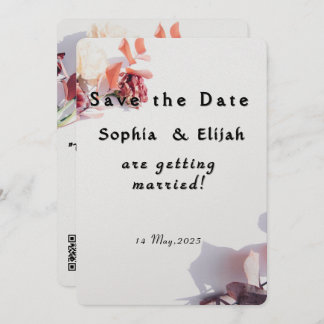 Romantische Elegante Hochzeitskarte Save the Date