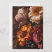 Romantische Elegante Kunst, Dichtung und Musik Einladung (Rückseite)