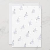 Romantische Elegante Light Airy Winter Floral Wedd Einladung (Rückseite)