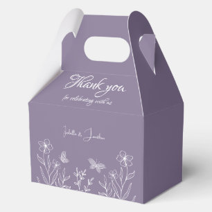 Romantische elegante maue Blumenhochzeit Geschenkschachtel