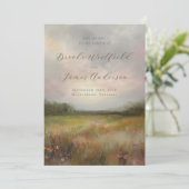 Romantische Elegante Nicht-Foto-Hochzeit im Herbst Save The Date (Stehend Vorderseite)